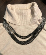 Necklace - Cool multicolor triple-strand NEW