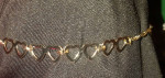 ❤14 OPEN HEARTS ❤ANKLET ❤DOUBLE STRAND ❤MOTHERS DAY