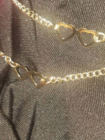 ❤14 OPEN HEARTS ❤ANKLET ❤DOUBLE STRAND ❤MOTHERS DAY