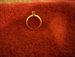 14k Gold Diamond Ring Size 6 1/4
