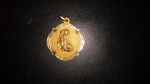GEMINI ZODIAC 18K gold pendant