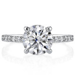 2.00 CT Round BRILLIANT Solitaire 14K