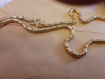 Gold baht necklace from India