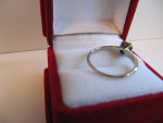 18 KT WG SOLITAIRE DIAMOND ENGAGEMENT RING SIZE 5