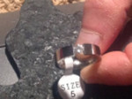 Titanium Tension Set CZ Wedding Band Ring Size 5