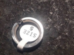 Titanium Tension Set CZ Wedding Band Ring Size 5