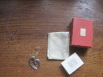 James Avery Sterling Silver Heart Pendant & 18" chain