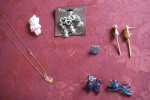 Cat Pins and Necklace