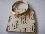 18K-750 Yellow Gold bracelet has a couple dents