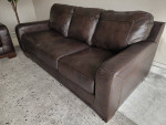 Leather Sofa and Loveseat Set