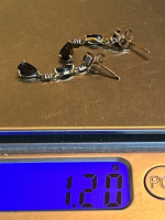 Beautiful Diamond & Onyx 10k Dangle Earrings