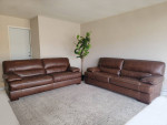 Leather Sofa Set