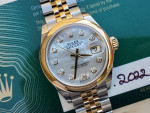 Rolex Datejust 28 MOP DIAMOND Two Tone 18k Gold BRAND NEW