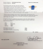 Brilliant 14kt Gold, 4.21ct Natural Tanzanite & Diamond Ring
