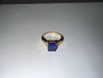 Brilliant 14kt Gold, 4.21ct Natural Tanzanite & Diamond Ring