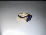 Brilliant 14kt Gold, 4.21ct Natural Tanzanite & Diamond Ring