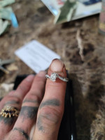 10 k gold 1/2 carat diamond ring size 7