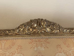 2 Ornate Gold Antique Hand Carved French Louis XV Formal Sofa Couch