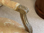 2 Ornate Gold Antique Hand Carved French Louis XV Formal Sofa Couch