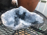 Blue Celestite geode