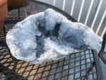Blue Celestite geode