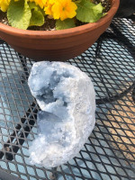 Blue Celestite geode