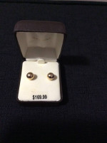 New 14k yellow gold earrings