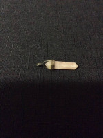 Rose quartz crystal pendant