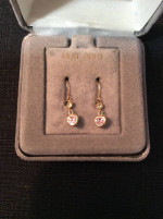 Heart Shape Earrings pierced