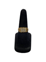 18K Yellow Gold Diamond Cluster Ring (Size 10) (0.59 CTW)