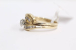 14K Yellow Gold Diamond Bypass Ring (Size 7 1/4) CTW 0.50