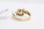 14K Yellow Gold Diamond Bypass Ring (Size 7 1/4) CTW 0.50