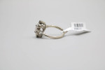 14K White Gold Diamond Opal Ring (0.10 CTW) (Size 5 3/4) Clearance!