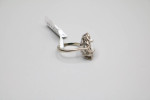 14K White Gold Diamond Opal Ring (0.10 CTW) (Size 5 3/4) Clearance!