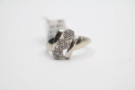 10K White Gold Diamond Illusion Ring (Size 9) (0.21 CTW)