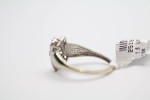 10K White Gold Diamond Illusion Ring (Size 9) (0.21 CTW)