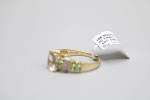 14K Yellow Gold Diamond Tourmaline Fancy Ring (Size 7) Clearance Sale!