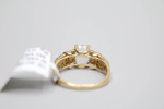 14K Yellow Gold Diamond Tourmaline Fancy Ring (Size 7) Clearance Sale!