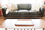 [ ARTICLE ] WORTHINGTON OXFORD BROWN 85" ANILINE ITALIAN LEATHER SOFA