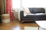 [ ARTICLE ] WORTHINGTON OXFORD BROWN 85" ANILINE ITALIAN LEATHER SOFA