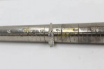 14K White Gold Diamond Two Row Band Ring (Size 6 1/4) Clearance Sale!!
