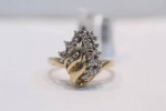 14K Yellow Gold Diamond Cluster Ring (Size 6 1/2) Clearance sale!!!