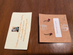 Swarovski red crystal earrings -