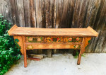 Large Asian Oriental Tibetan hardwood folk altar table