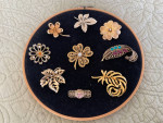 Gold Tone Brooches