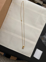 Crown Trifari Pendant And Necklace 30" inches long