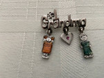 #1 Grandma  Brooch Pin Boy  Girl and Heart  $5.00 cash