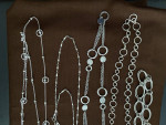 5 Silvertone Necklaces