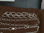 5 Silvertone Necklaces