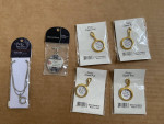 BELLA BOUTIQUE Reversible Pendant Charm Chain and 4 Photo zipper pulls